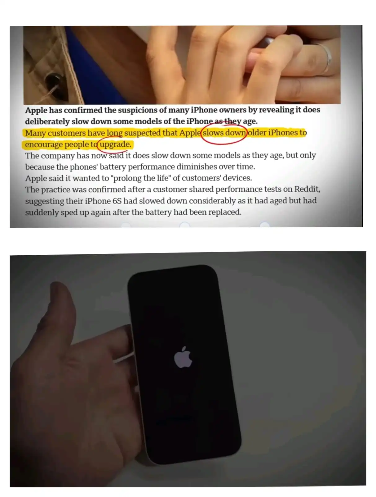 Old iPhone vs New iPhone - Slowed Down by Updates